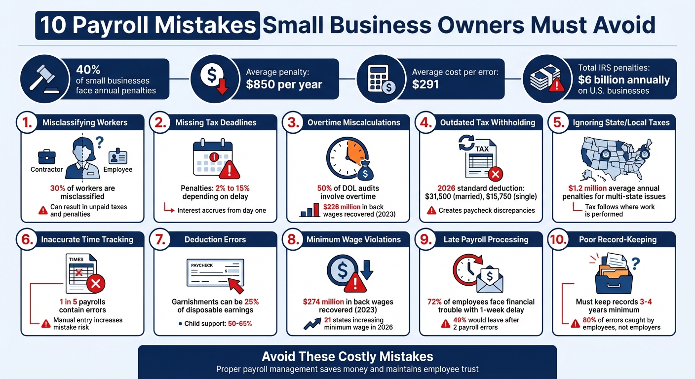 10 Common Payroll Mistakes Small Businesses Must Avoid