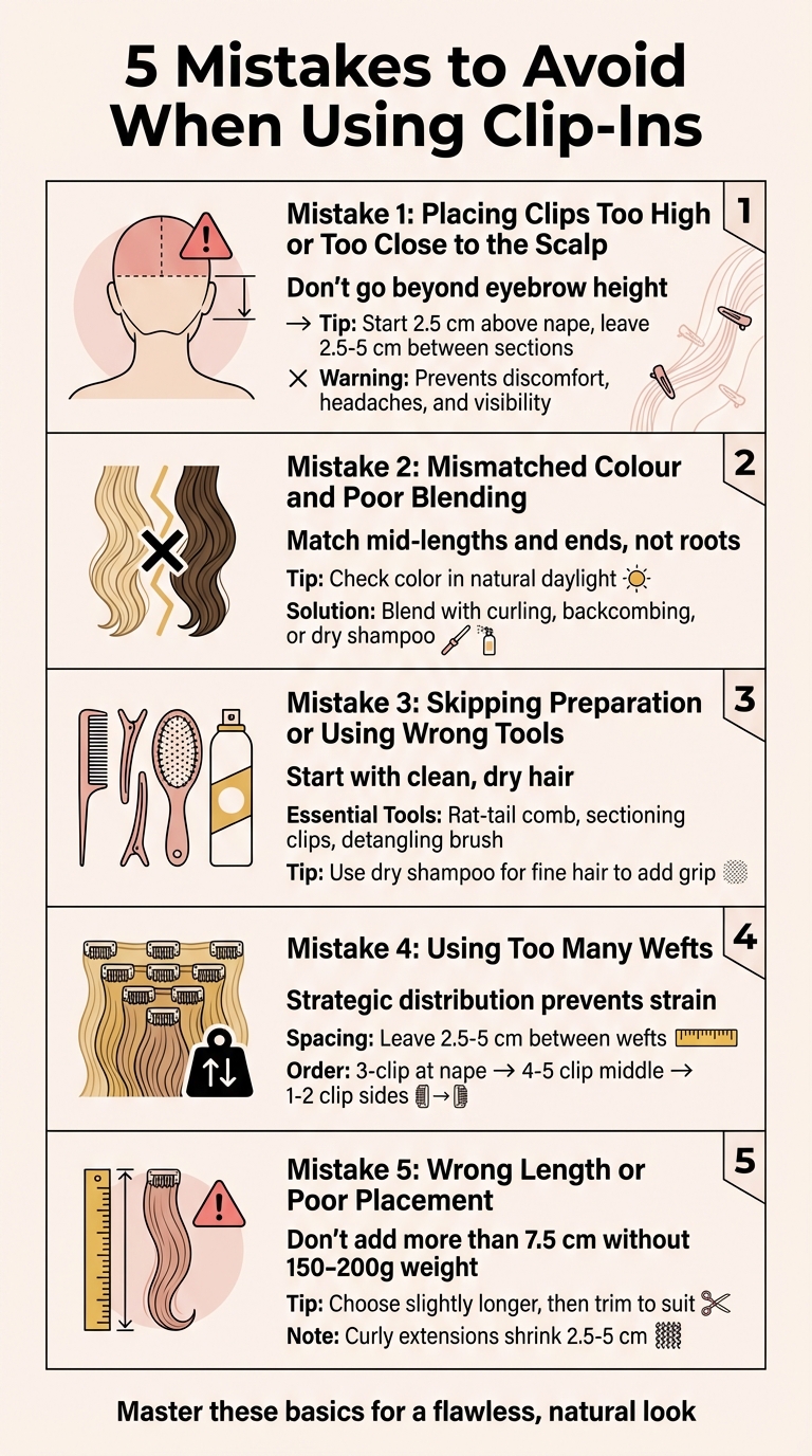 5 Common Clip-In Hair Extension Mistakes to Avoid