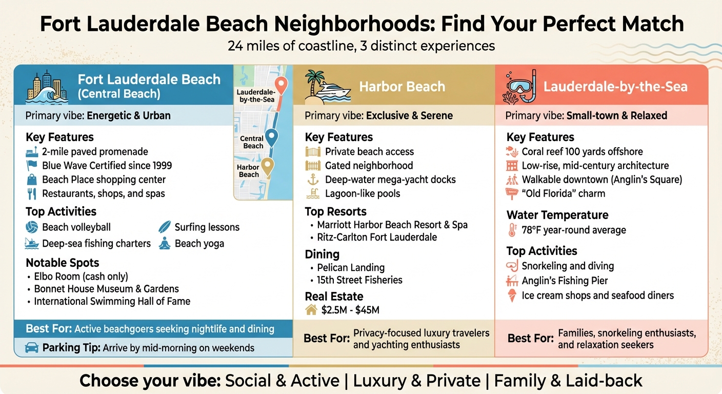 Fort Lauderdale Beach Neighborhoods Comparison Guide