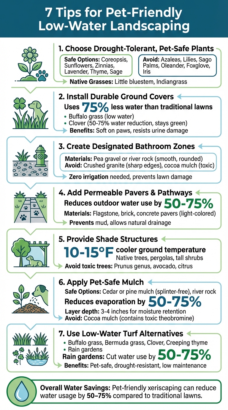 7 Essential Tips for Pet-Friendly Water-Saving Landscaping