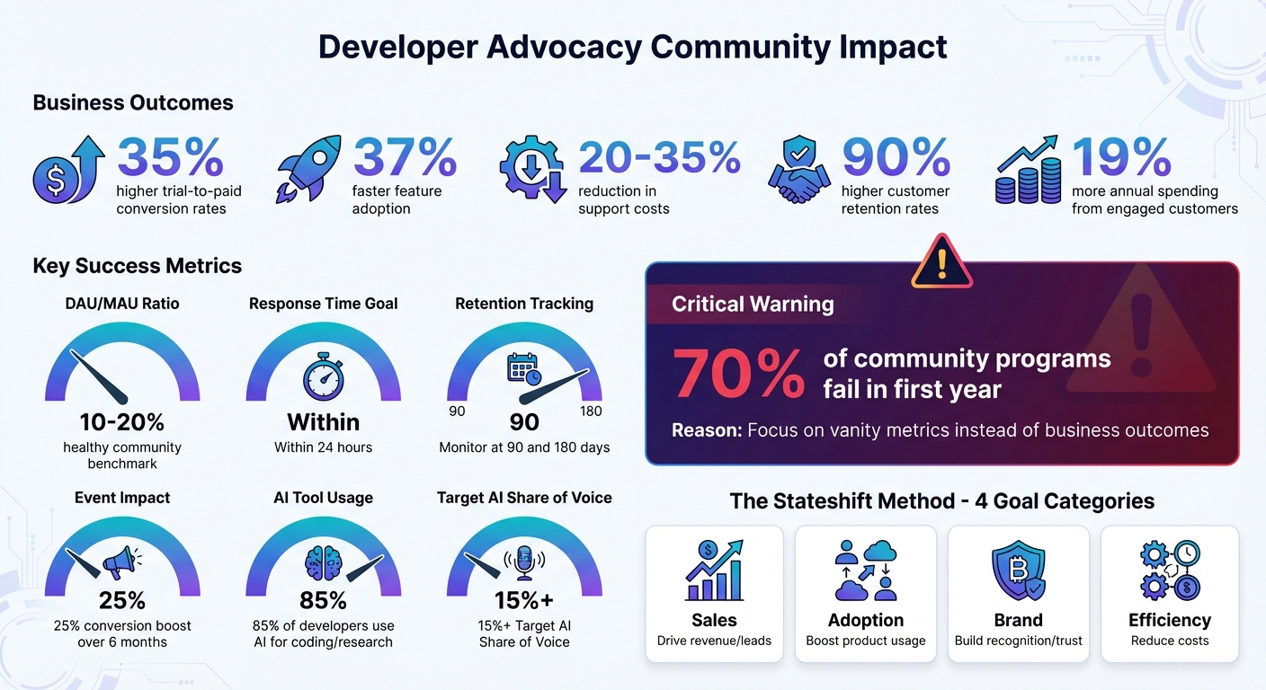 Developer Advocacy Community Impact: Key Statistics and ROI Metrics