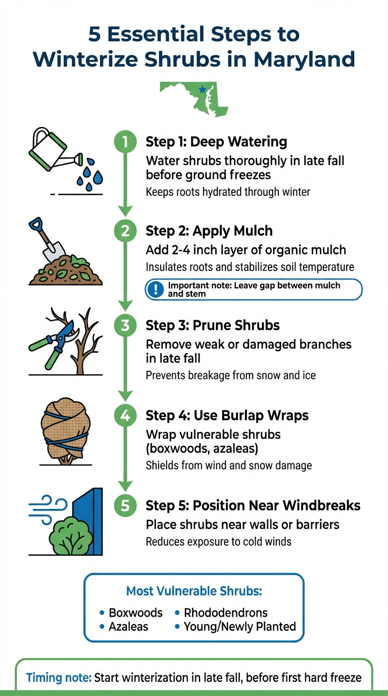 5-Step Guide to Winterizing Shrubs in Maryland
