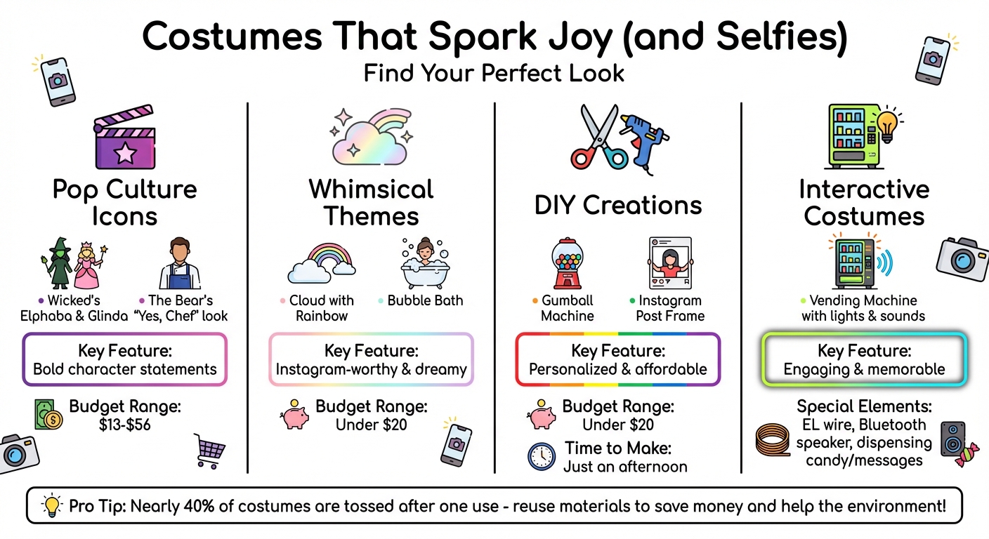 4 Types of Attention-Grabbing Costumes: Pop Culture, Whimsical, DIY & Interactive
