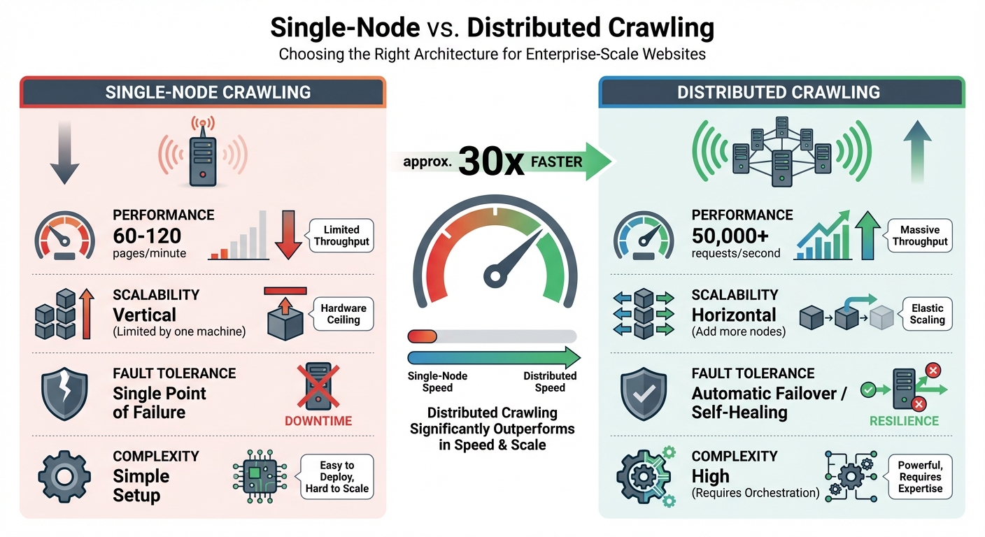 Single-Node vs Distributed Crawling: Performance and Scalability Comparison