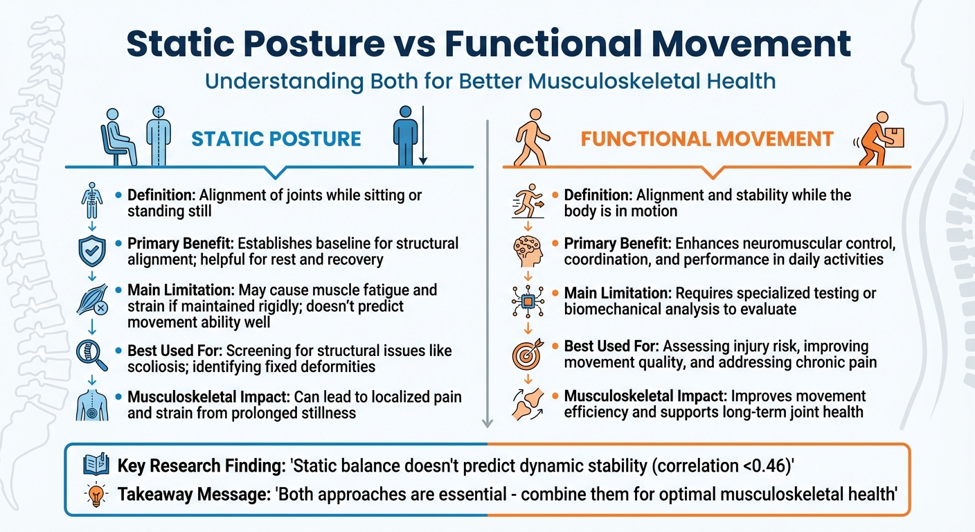 Static Posture vs Functional Movement: Key Differences and Benefits