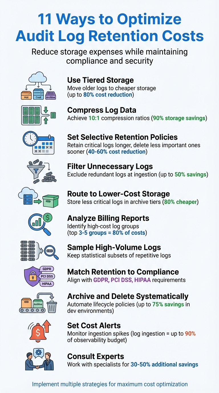 11 Strategies to Reduce Audit Log Retention Costs