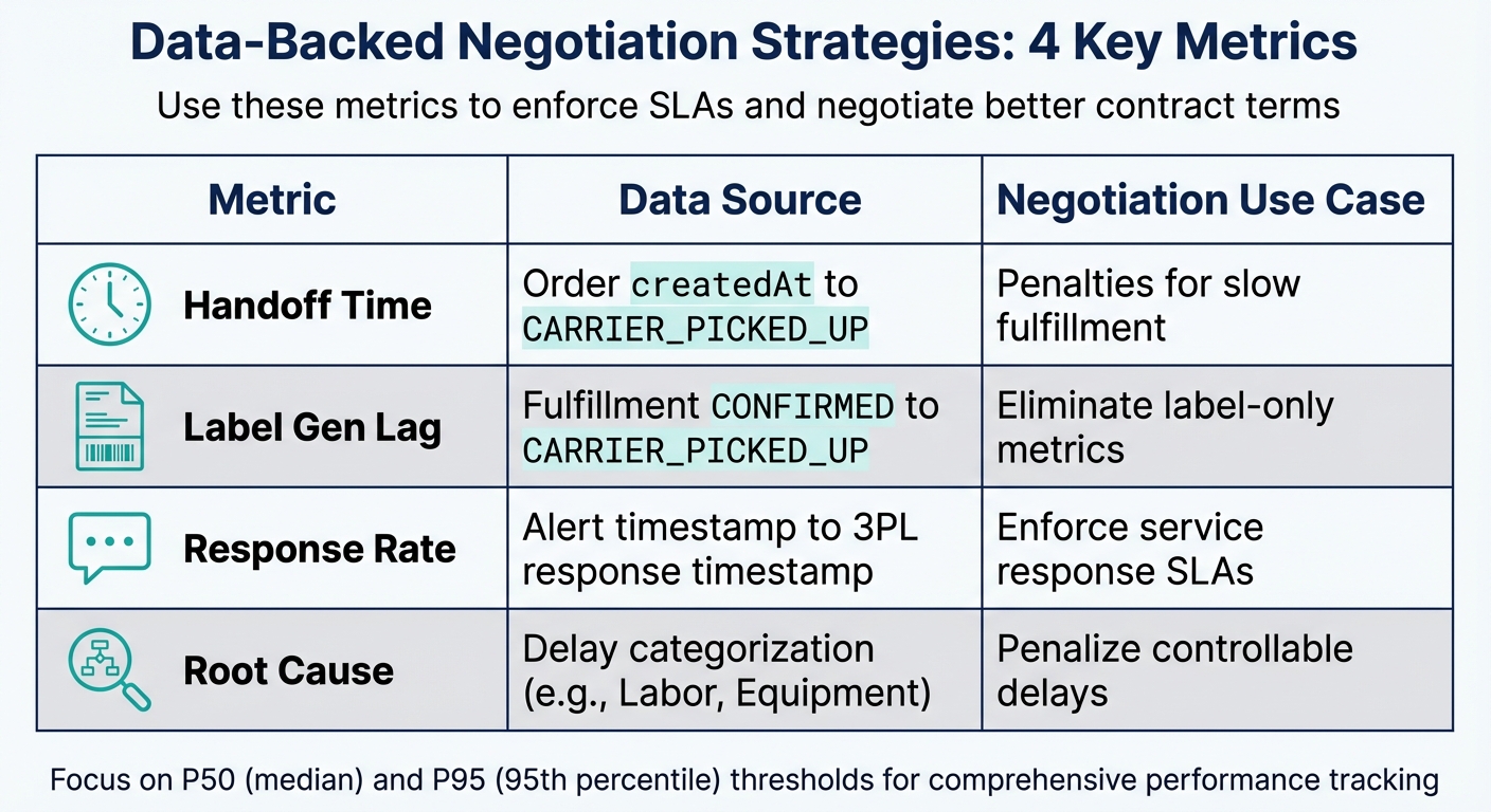 4 Key Metrics for Negotiating 3PL Contracts with Performance Data