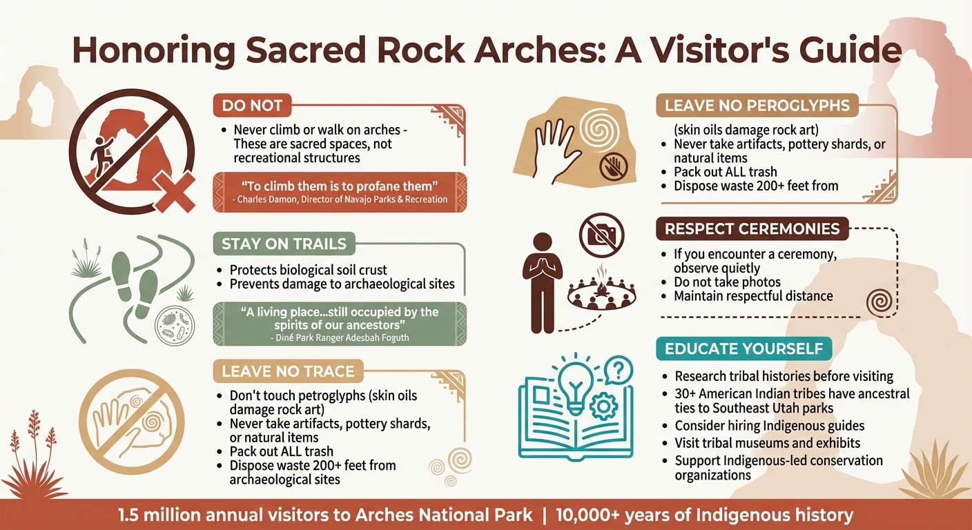 Guidelines for Respecting Sacred Rock Arch Sites