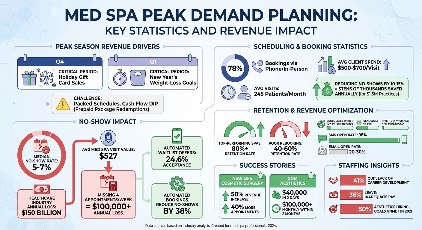 Med Spa Peak Demand Planning: Key Statistics and Revenue Impact