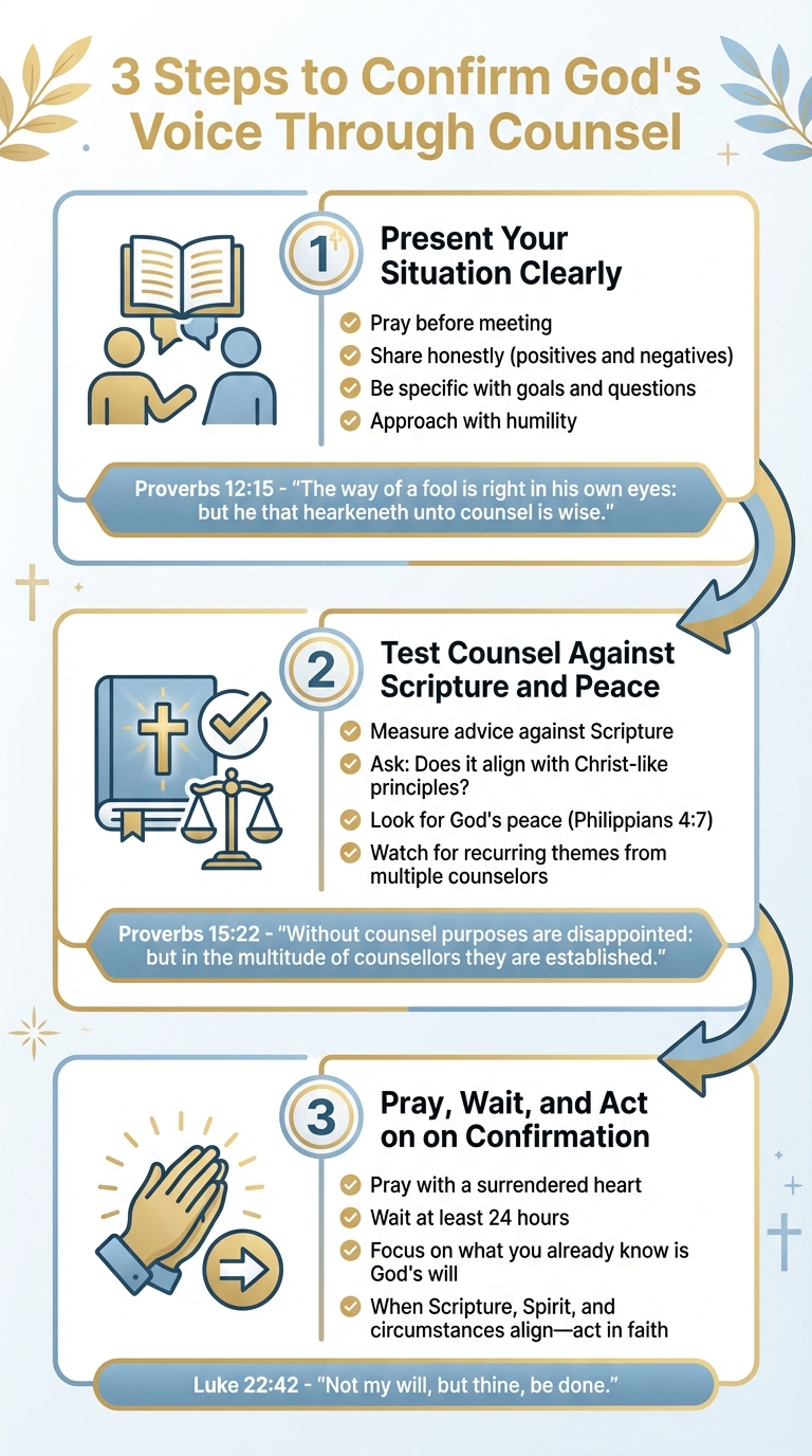 3 Steps to Confirm God's Voice Through Wise Counsel