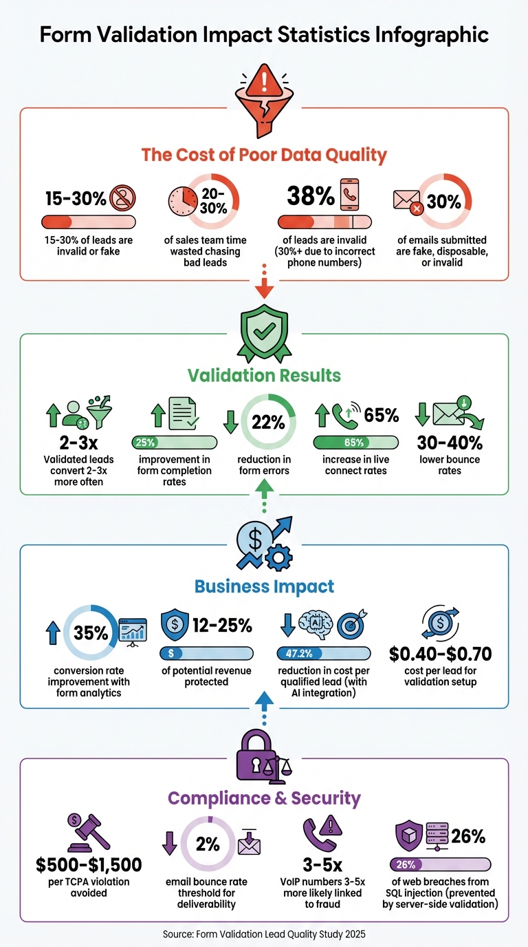 Form Validation Impact on Lead Quality: Key Statistics and ROI