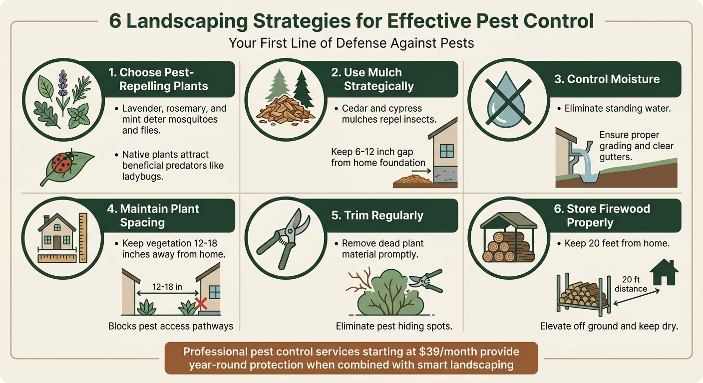 6 Landscaping Strategies for Effective Pest Control