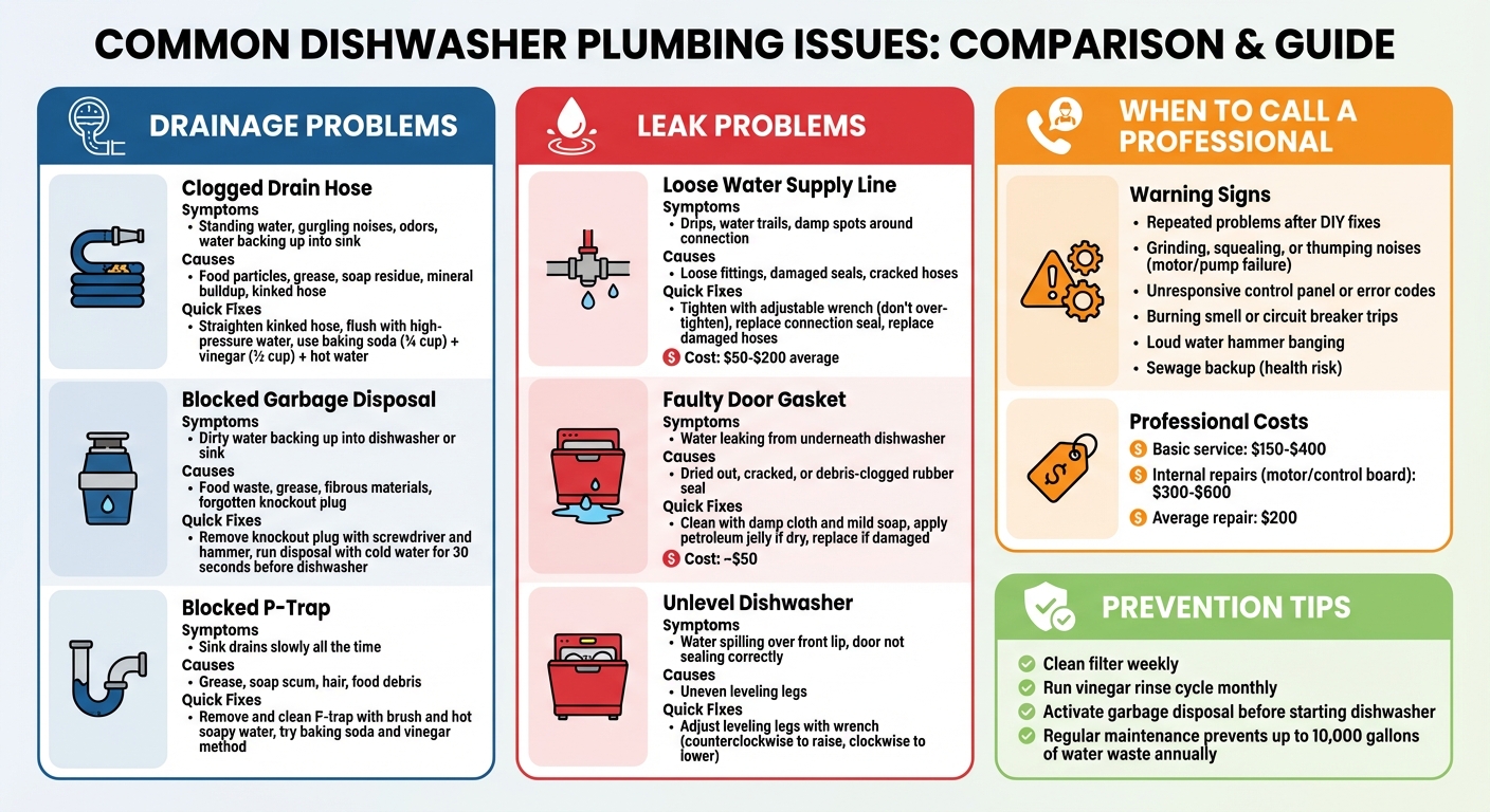 Common Dishwasher Problems: Causes, Symptoms, and Quick Fixes