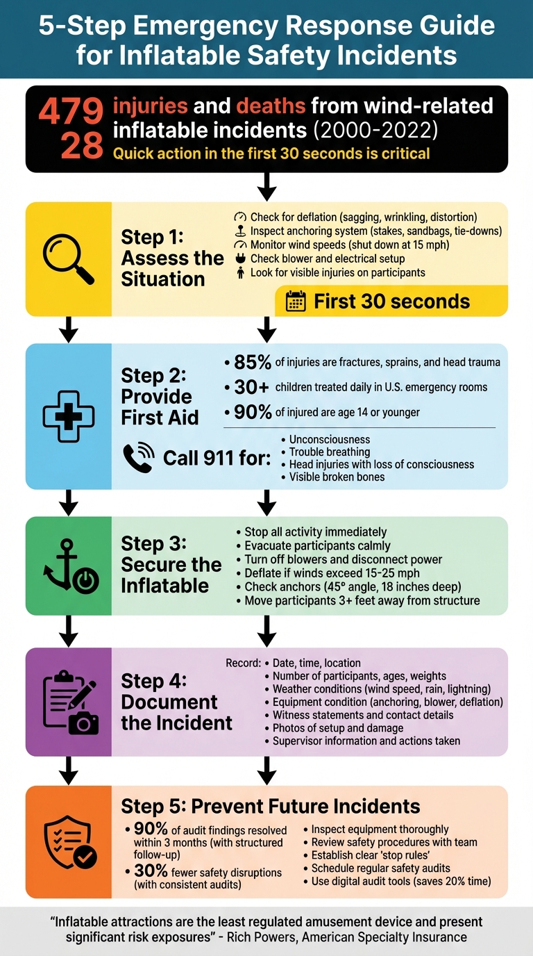 5-Step Emergency Response Guide for Inflatable Safety Incidents