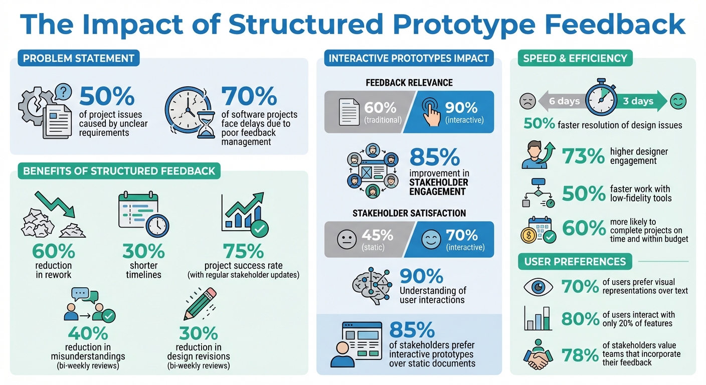 Impact of Structured Prototype Feedback: Key Statistics and Benefits