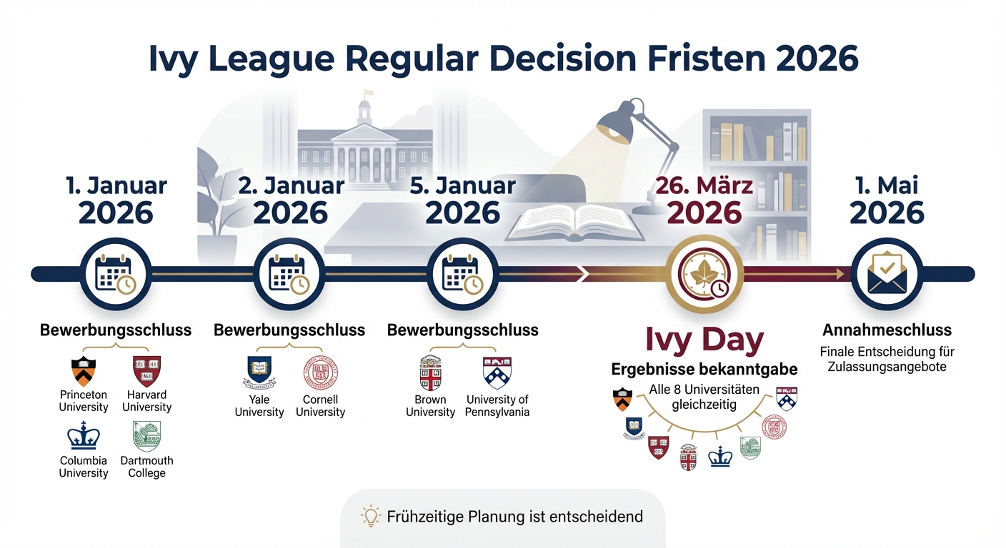 Ivy League Regular Decision Deadlines 2026 Timeline