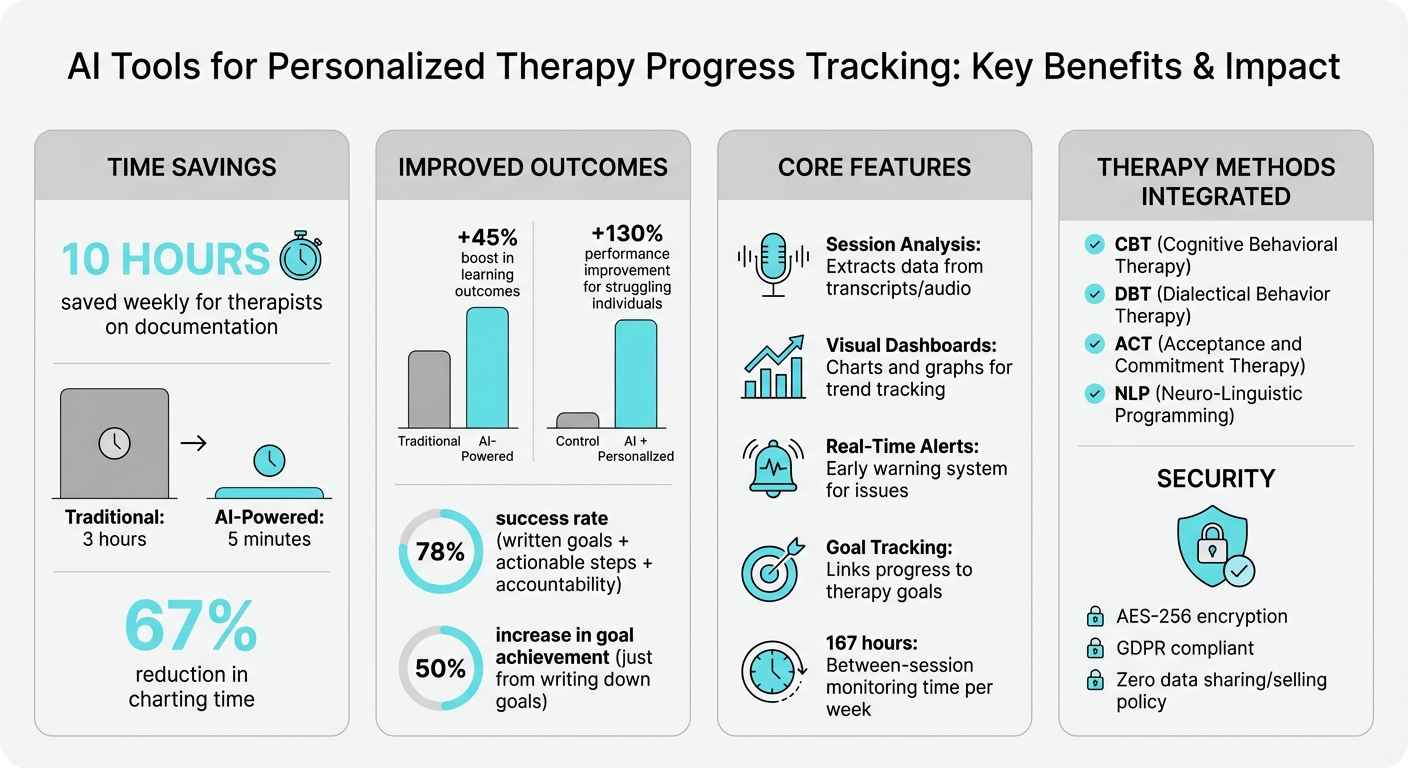 AI Therapy Tracking Tools: Key Benefits and Impact Statistics