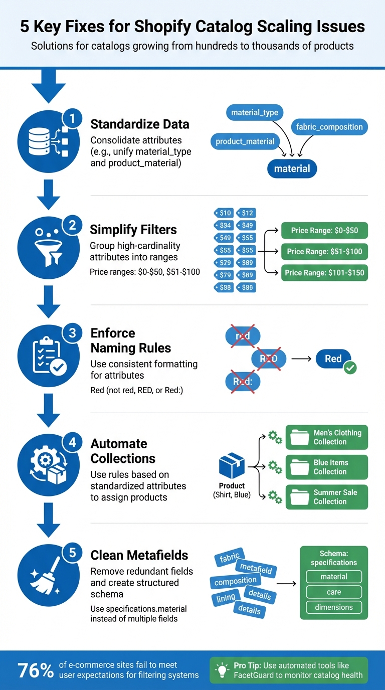 5 Key Fixes for Shopify Catalog Scaling Issues