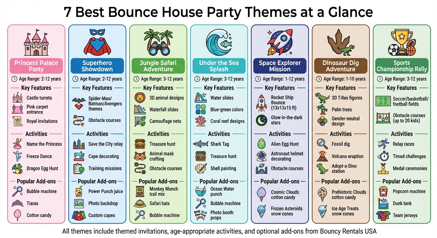 7 Bounce House Party Themes Comparison Guide