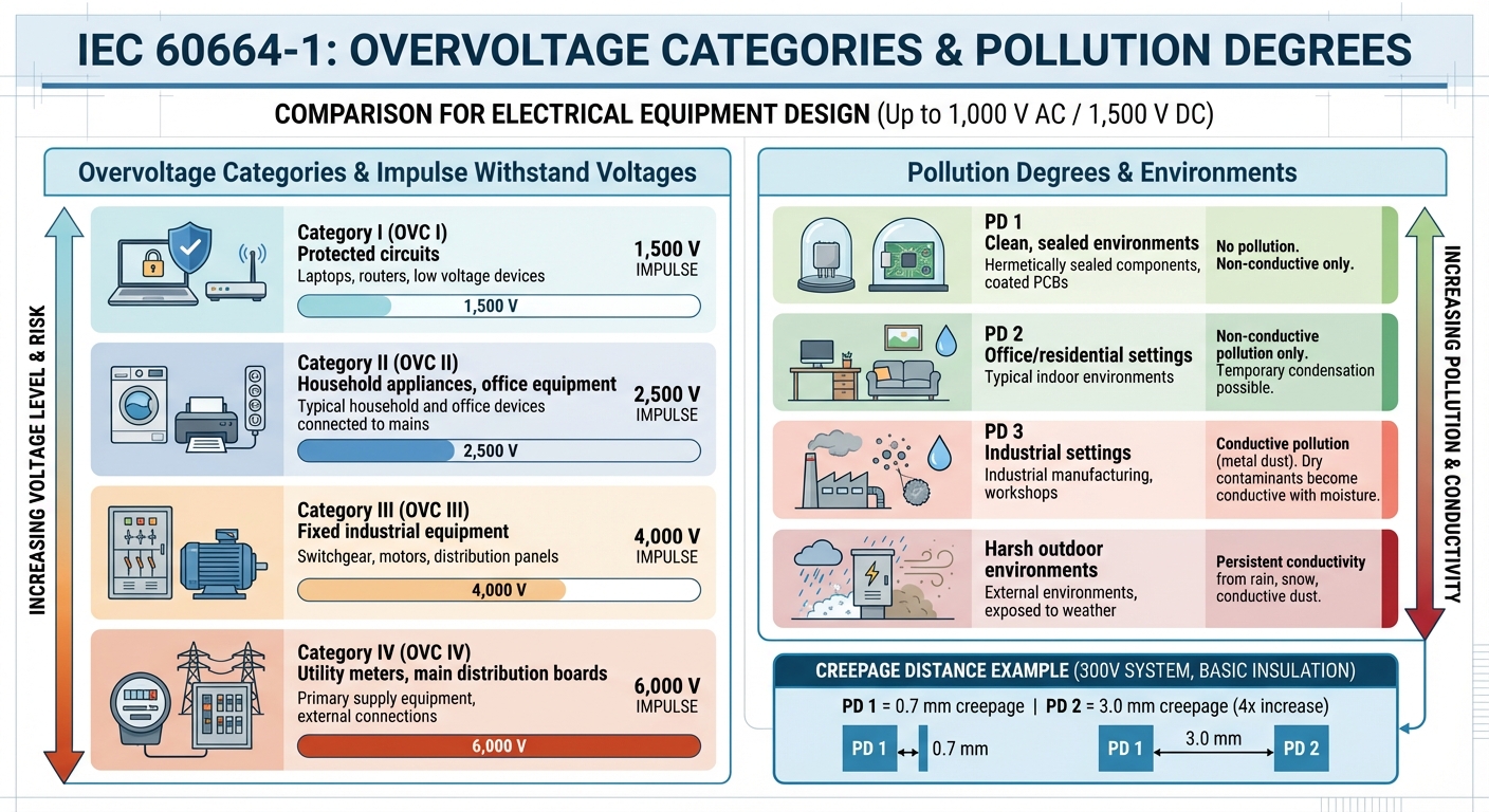 IEC 60664-1 Overvoltage Categories and Pollution Degrees Guide