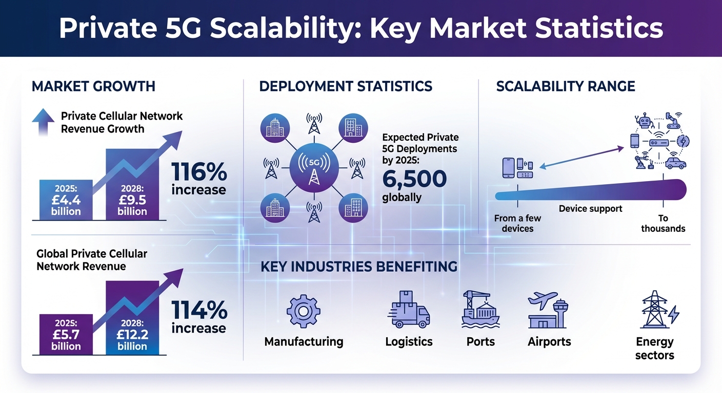 Private 5G Network Growth and Market Statistics 2025-2028