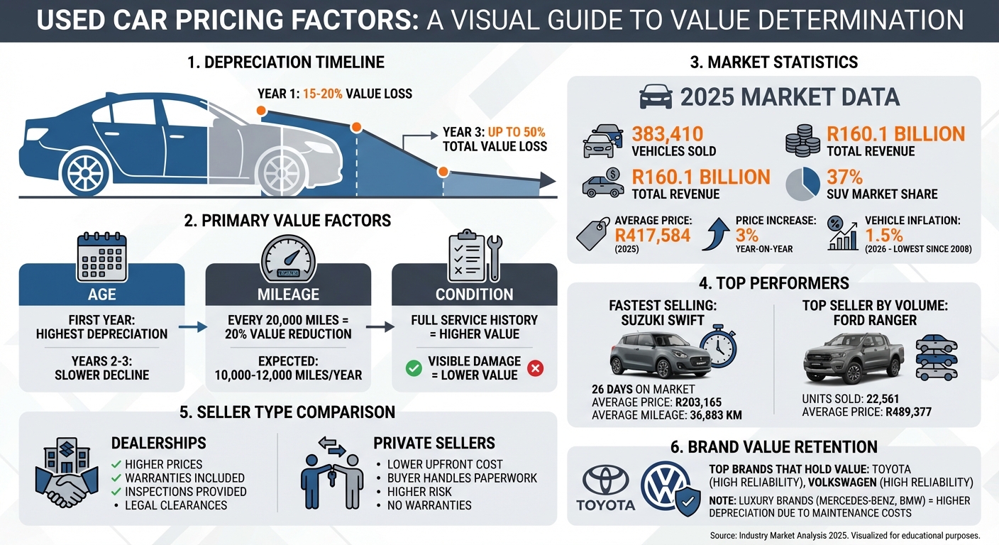 Key Factors Affecting Used Car Prices and Depreciation Rates