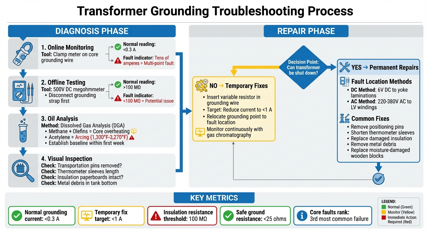 Transformer Grounding Troubleshooting: Diagnosis and Repair Process