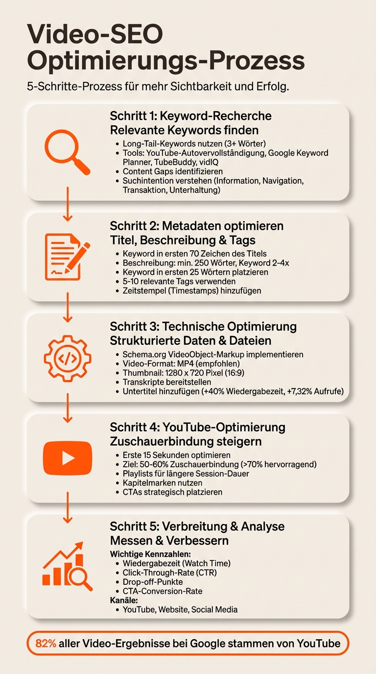 Video-SEO Optimierung: 5 Schritte für bessere Rankings