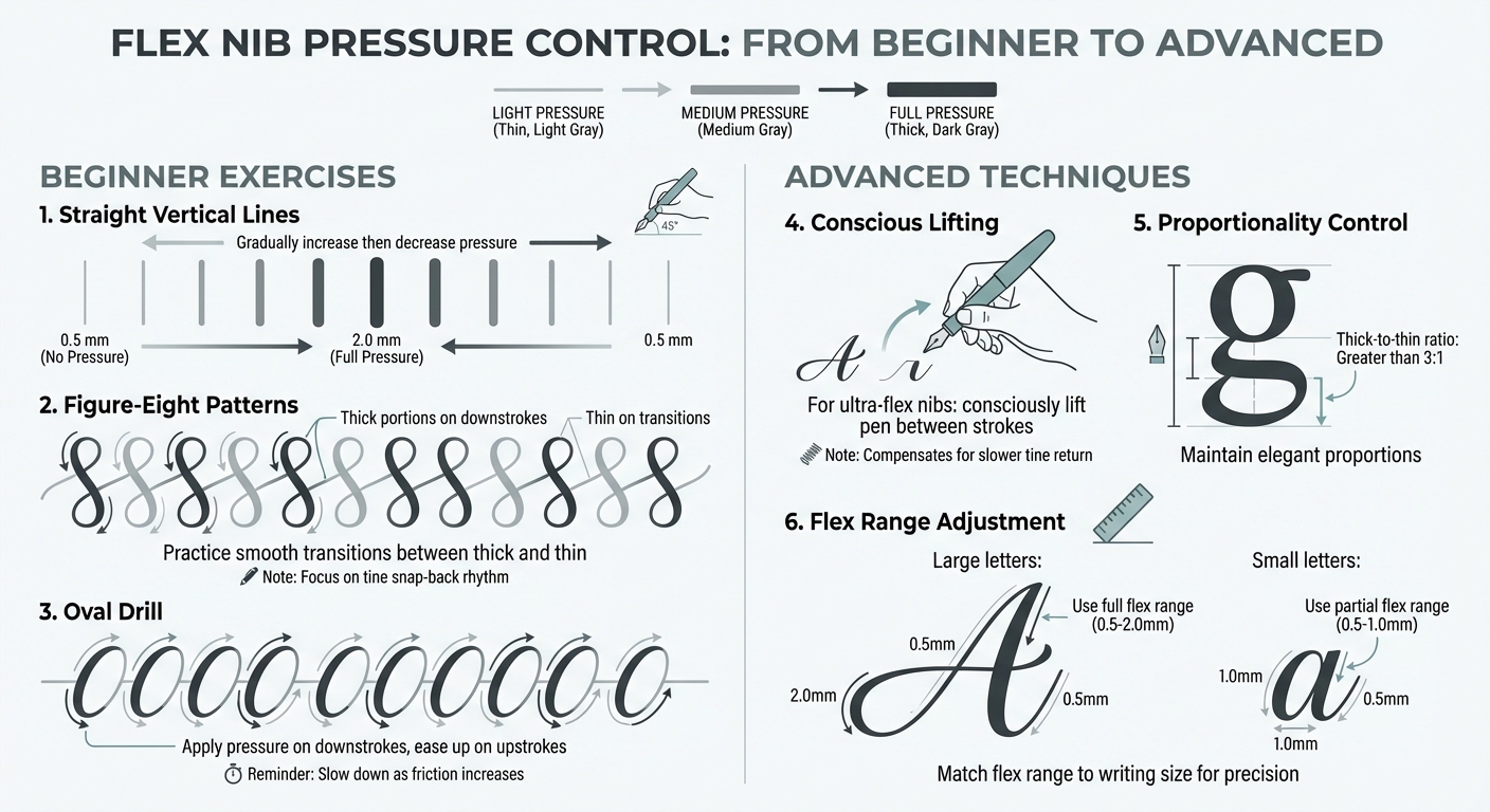 Flex Nib Pressure Control: Beginner to Advanced Exercises
