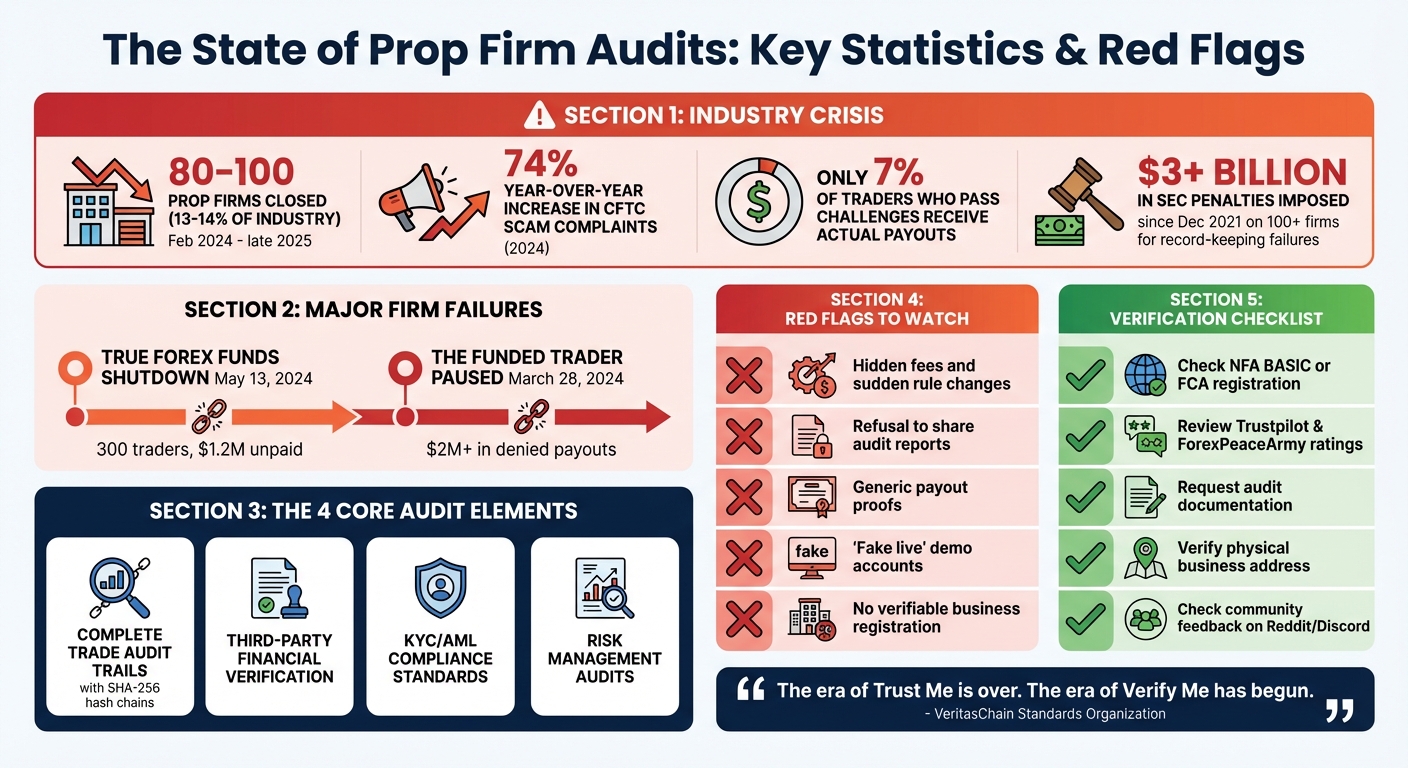 Prop Firm Audit Statistics and Industry Risk Indicators 2024-2025
