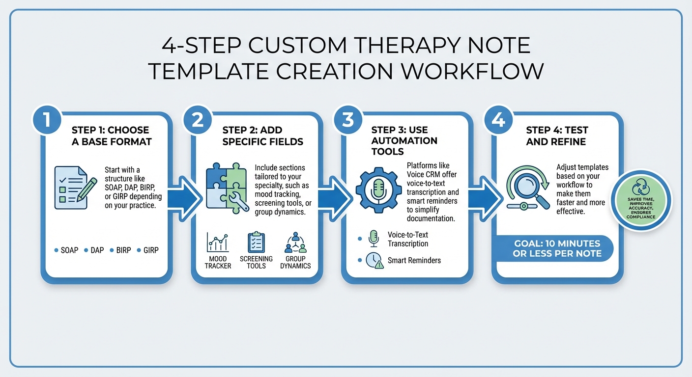 4-Step Process to Create Custom Therapy Note Templates