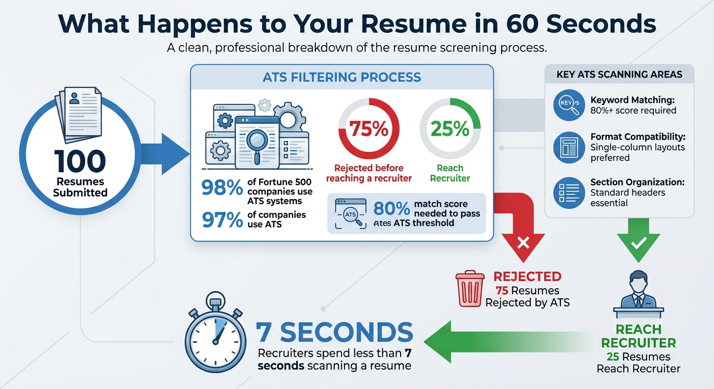 ATS Resume Statistics: Why 75% of Resumes Get Rejected