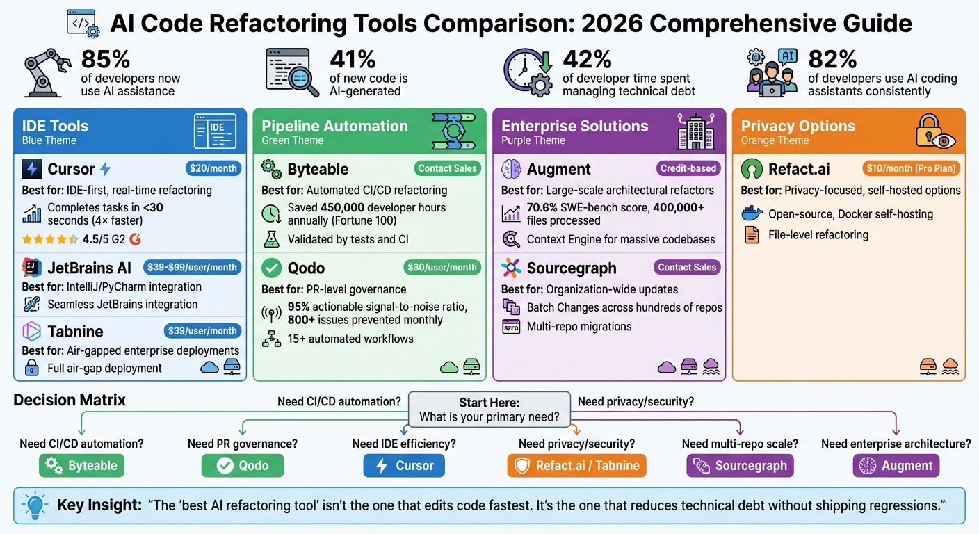 AI Code Refactoring Tools: Comparison 2026
