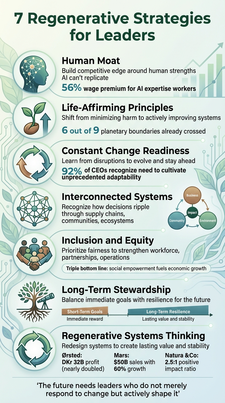 7 Regenerative Leadership Strategies for Business Transformation