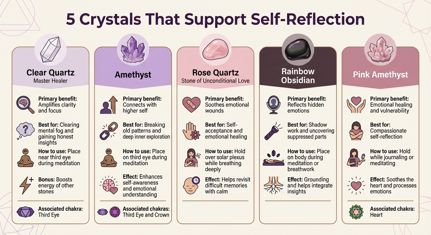 5 Best Crystals for Self-Reflection and Their Properties