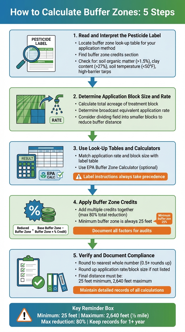 5-Step Process for Calculating Pesticide Buffer Zones