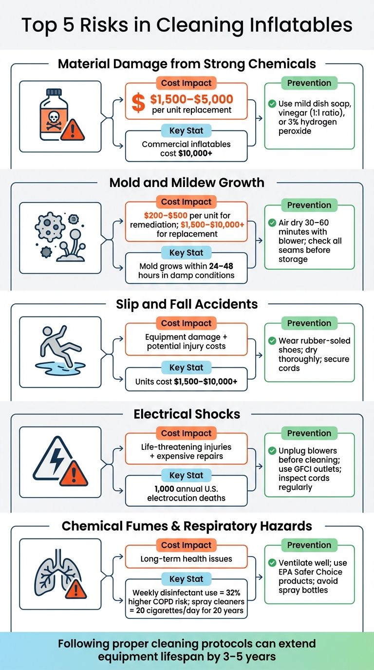 5 Inflatable Cleaning Risks: Costs and Prevention Guide