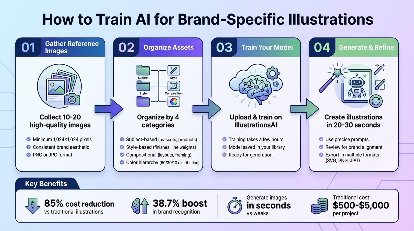 4-Step Process to Train AI for Brand-Specific Illustrations