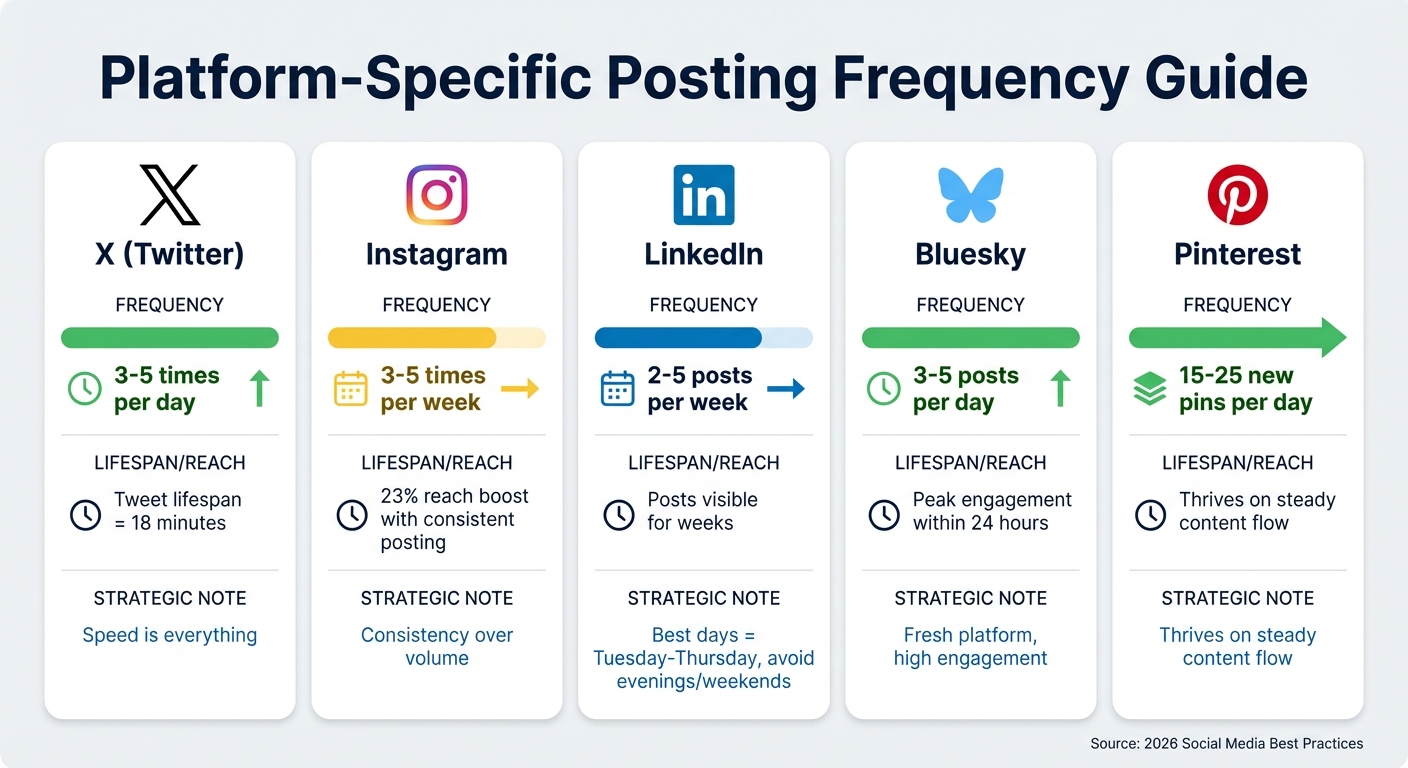 Optimal Social Media Posting Frequency by Platform 2026