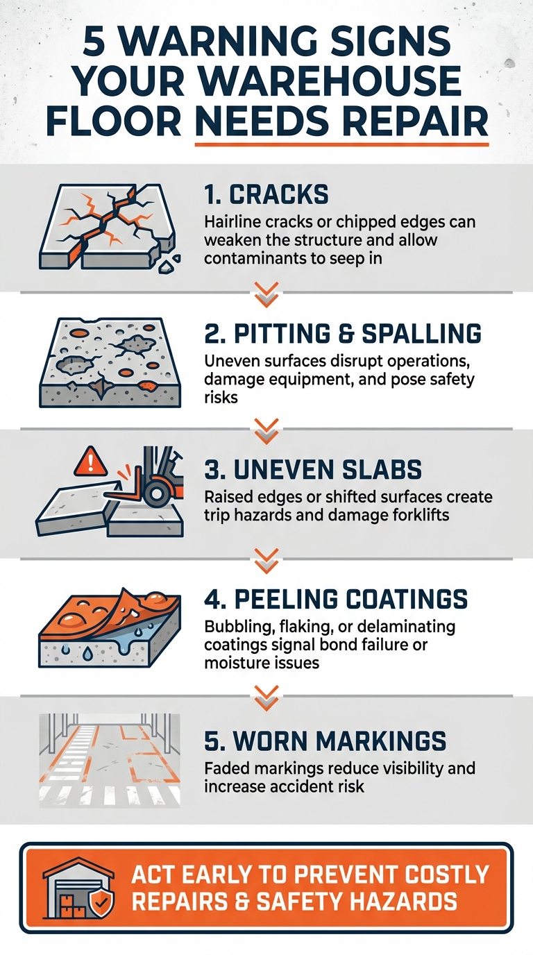 5 Warning Signs Your Warehouse Floor Needs Repair