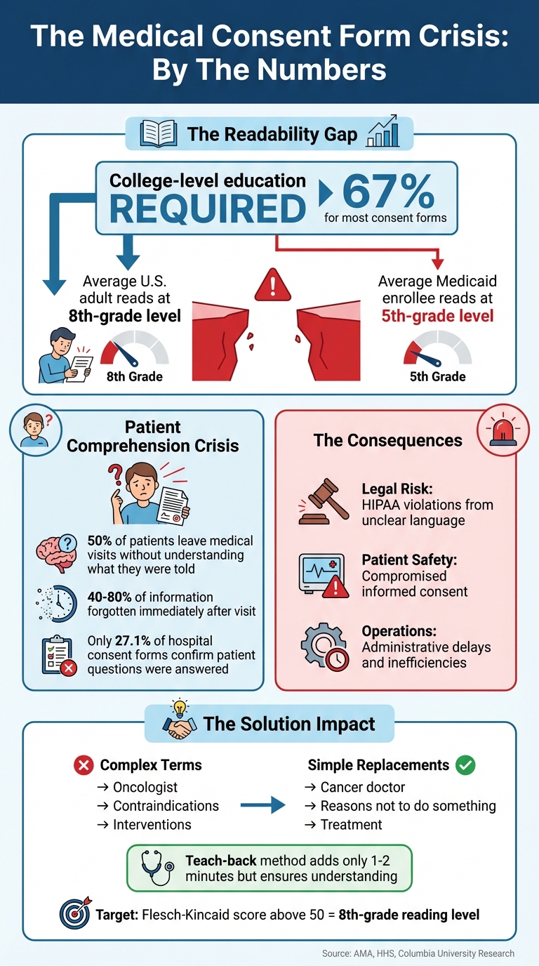 Medical Consent Form Readability Statistics and Impact