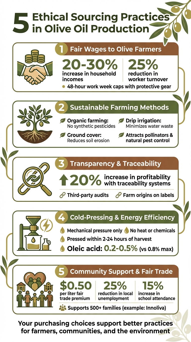 5 Ethical Sourcing Practices in Olive Oil Production