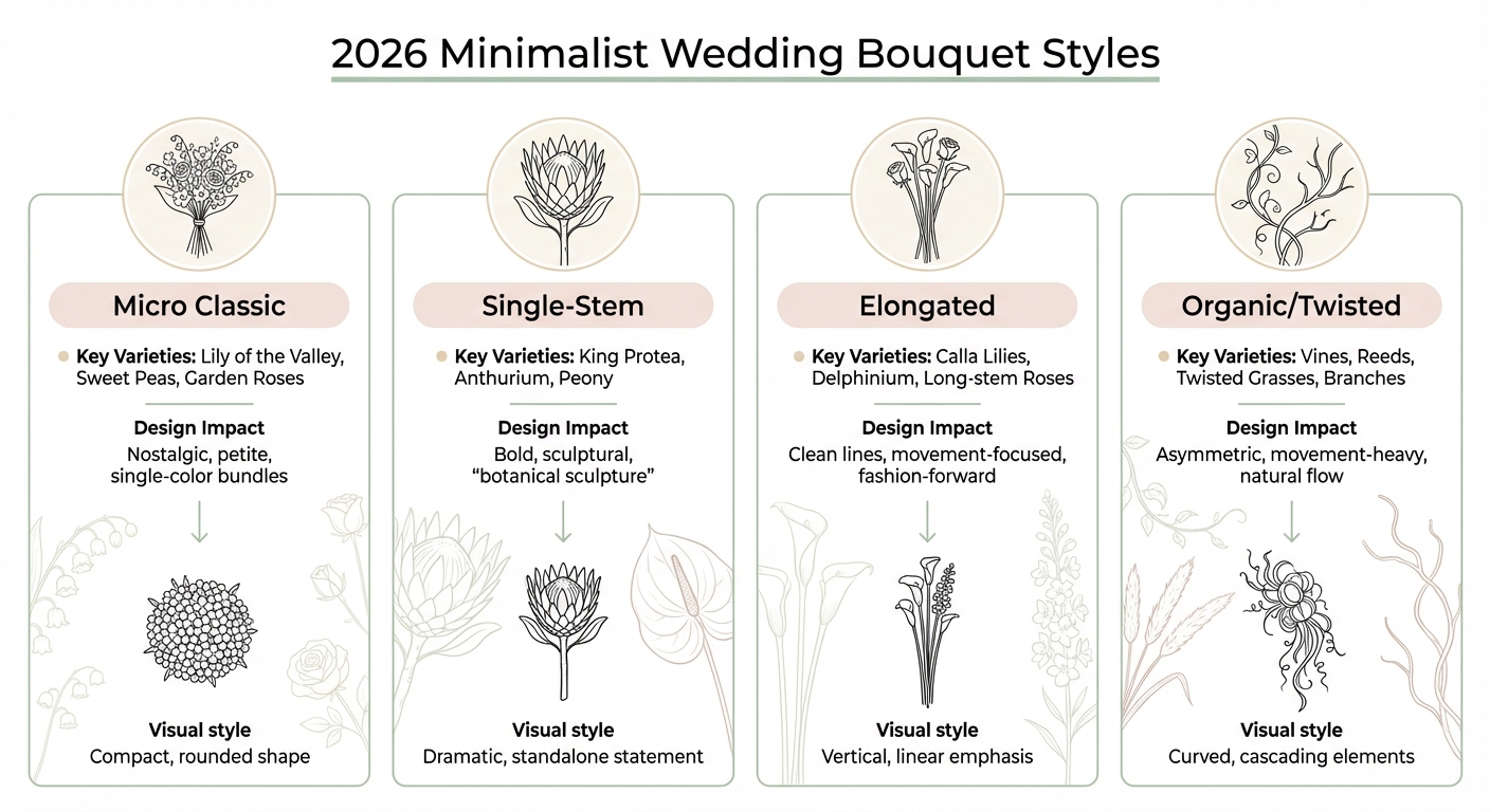 2026 Minimalist Wedding Bouquet Styles Comparison Guide