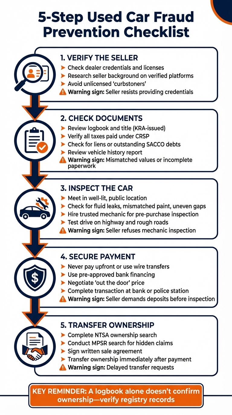 5-Step Used Car Fraud Prevention Checklist