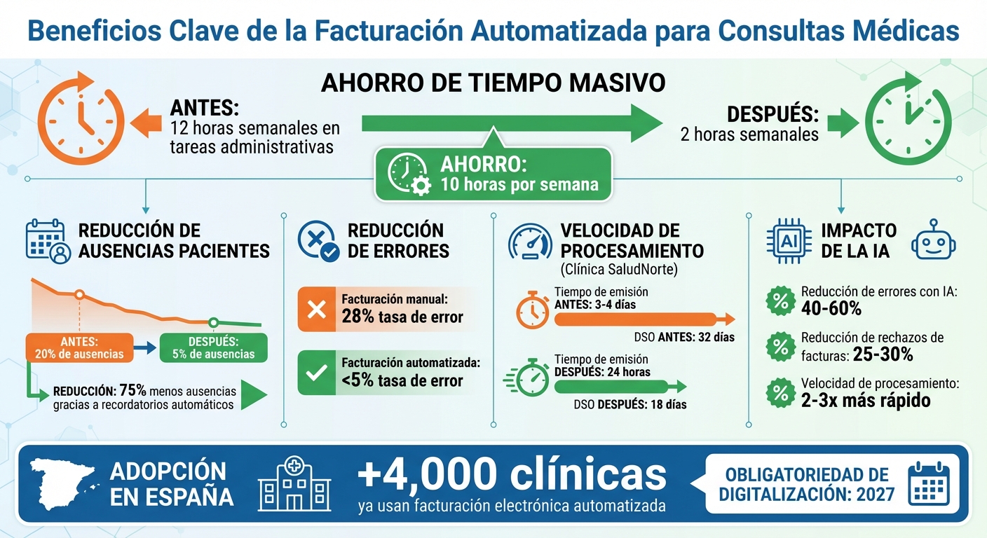 Beneficios de la facturación automatizada en clínicas médicas: ahorro de tiempo y reducción de errores