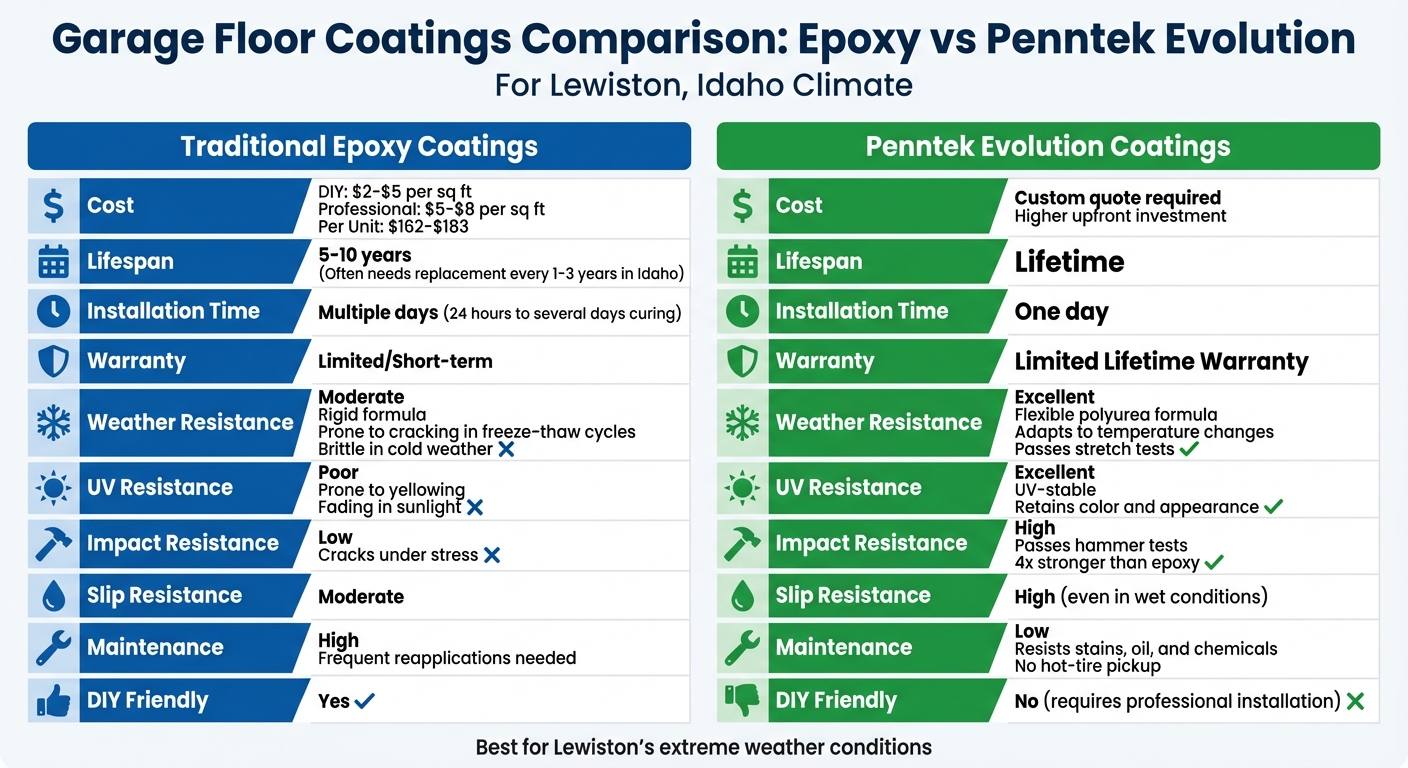 Epoxy Garage Floors Near Me: Comparing Costs And Longevity In Lewiston Idaho 5 Epoxy Vs Penntek Evolution Coatings: Cost, Durability & Performance Comparison