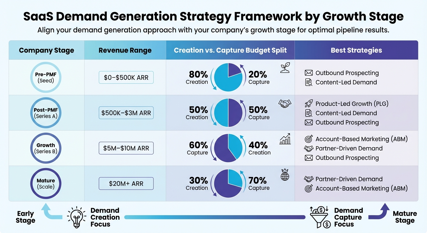 SaaS Demand Generation Strategies by Company Growth Stage