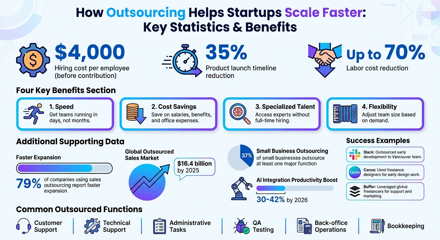 How Outsourcing Accelerates Startup Growth: Key Statistics and Benefits