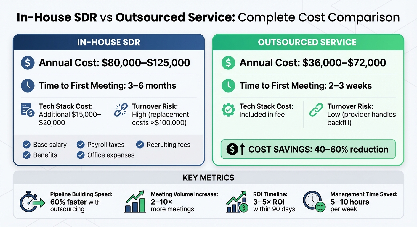 In-House SDR vs Outsourced Appointment Setting: Cost Comparison for SaaS Companies