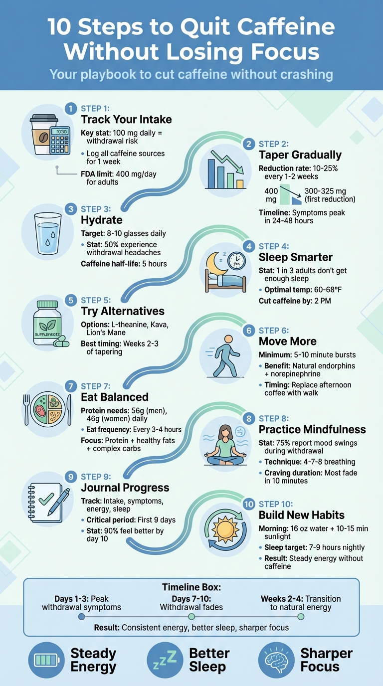 10-Step Process to Quit Caffeine Without Losing Focus